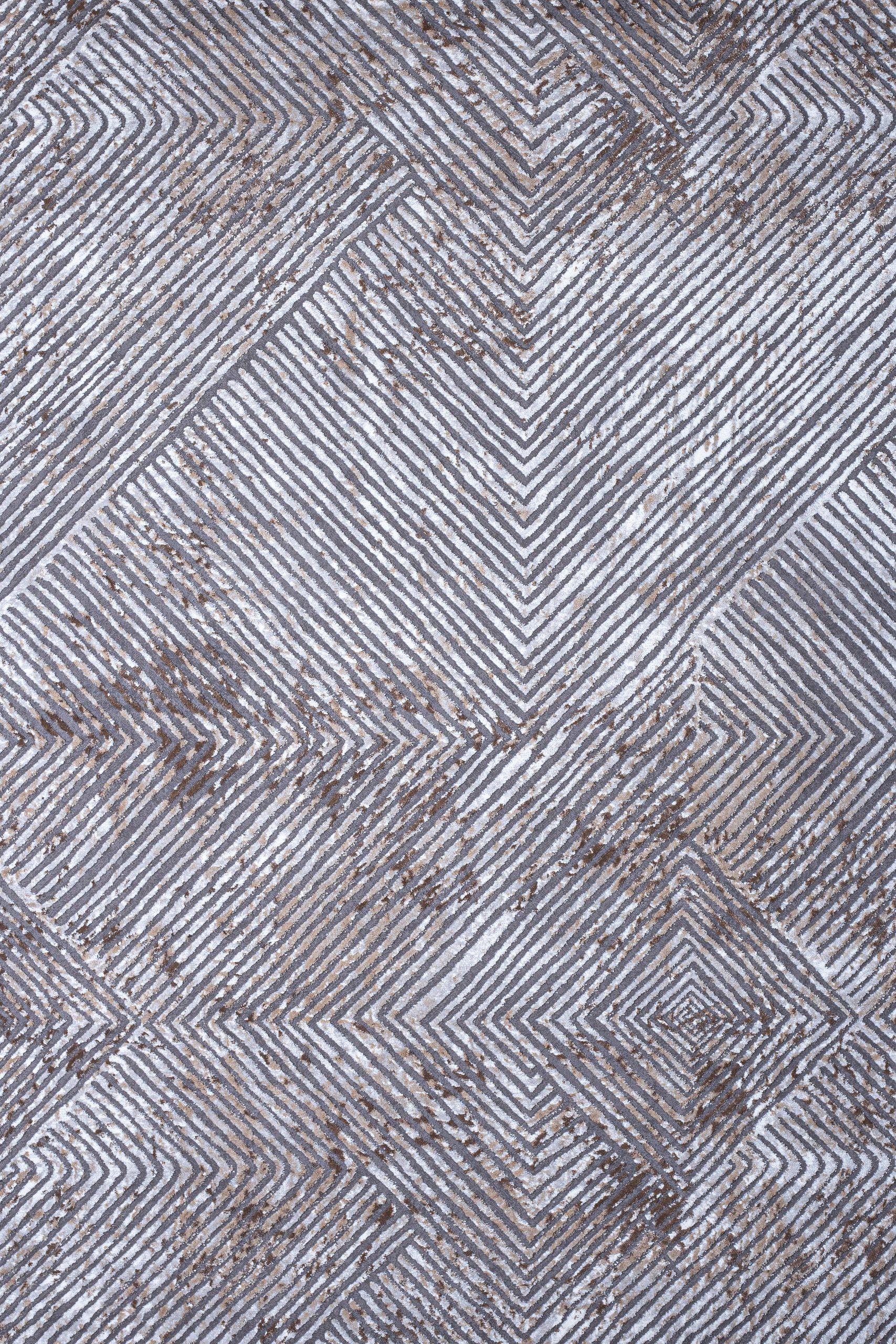 Γραμμικό χαλί γκρι μπεζ Ostia 7100/976 - 2,00x2,50 Colore Colori