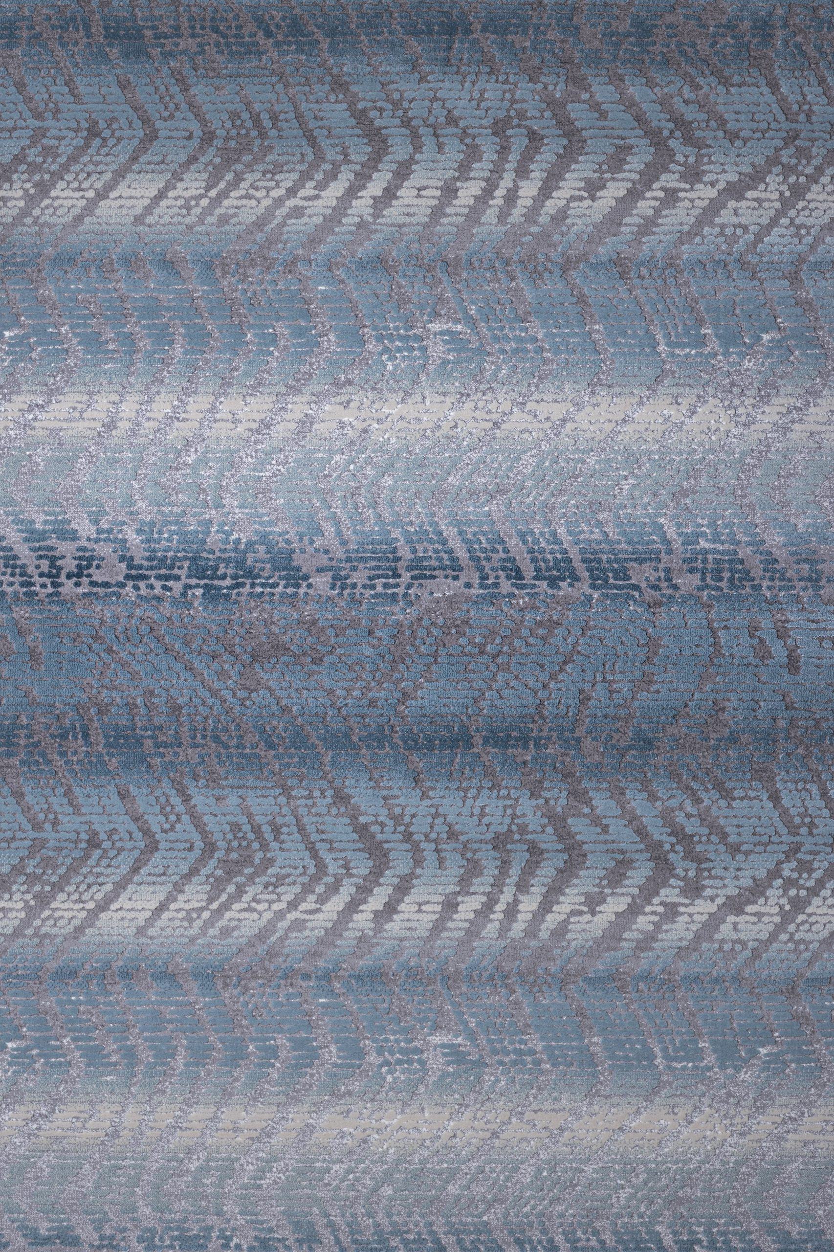 Χαλί μοντέρνο ψηφιδωτό γκρι γαλάζιο Thema 4660/933 - 2,50x3,50 Colore Colori